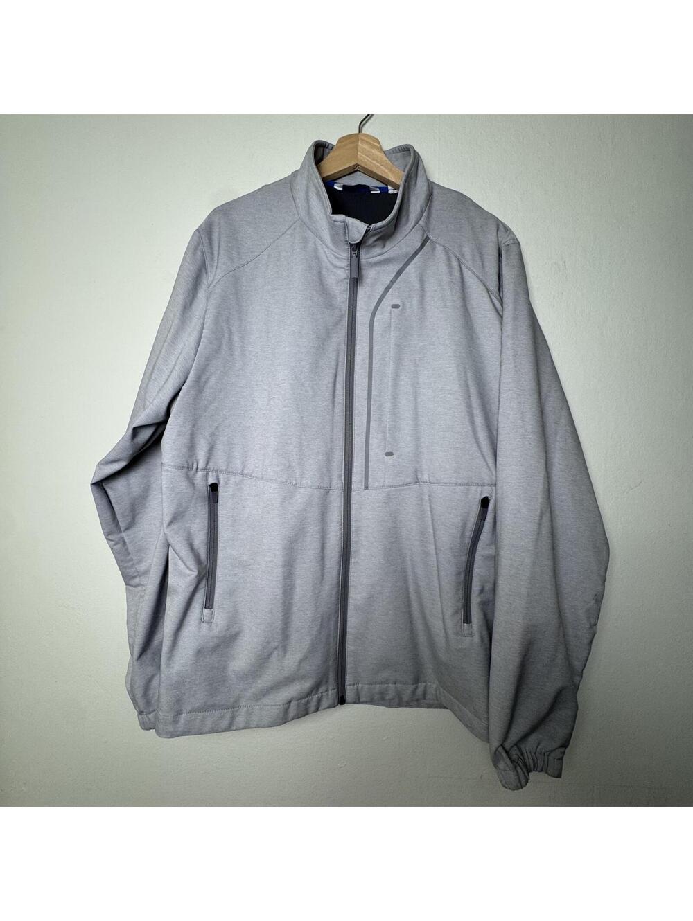Grey Tommy Bahama performance jacket long sleeve lightweight grey size XL